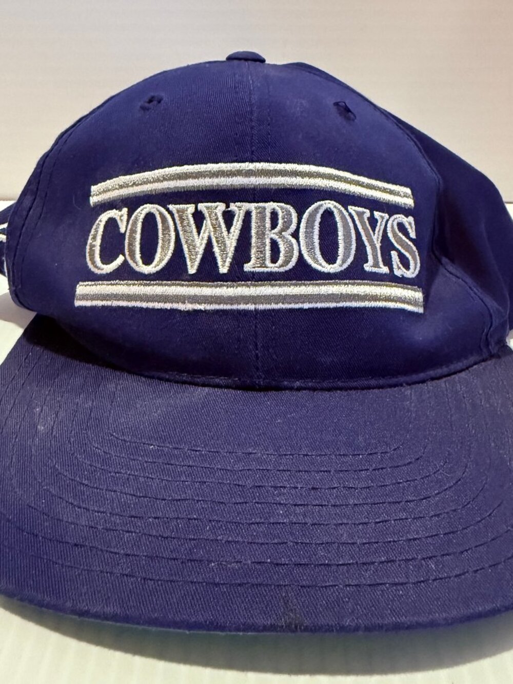 Vintage Used 90s Dallas Cowboys Split Bar Snapback Hat Cap NFL Annco As Is